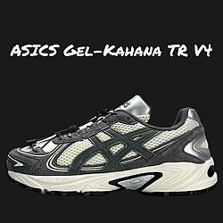 Чоловічі кросівки замшеві текстиль ASICS Gel-Kahana TR V4 Grey Green, кеди Асикс сірі 41