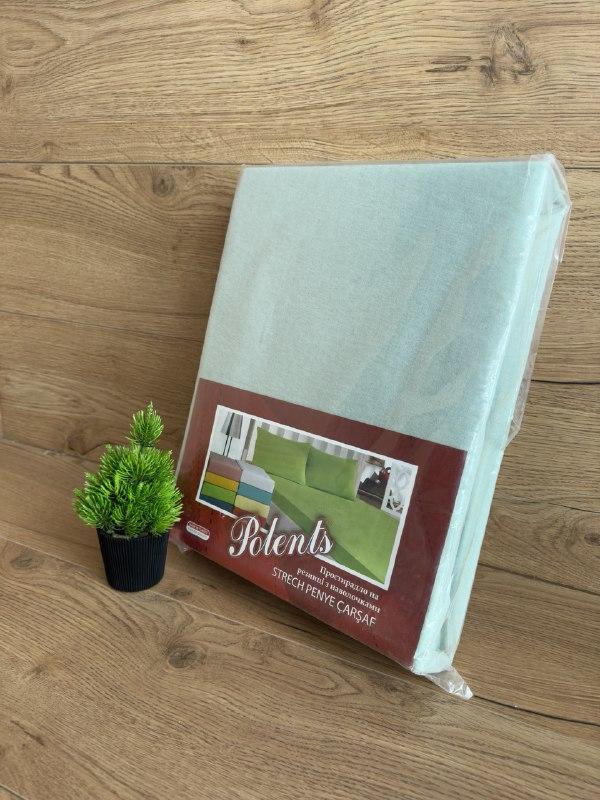 Простынь на резинке с 2мя наволочками трикотажная/Простынь Турция/простынь на резинке на большую кровать, фото 1