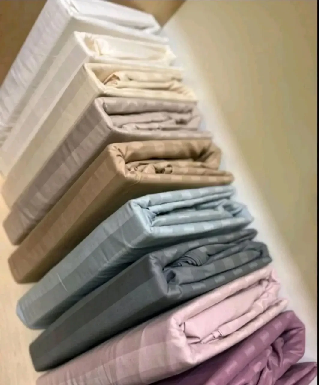 Постільна білизна полуторна Страйп-сатин/Комплект сатинової постільної білизни, фото 1