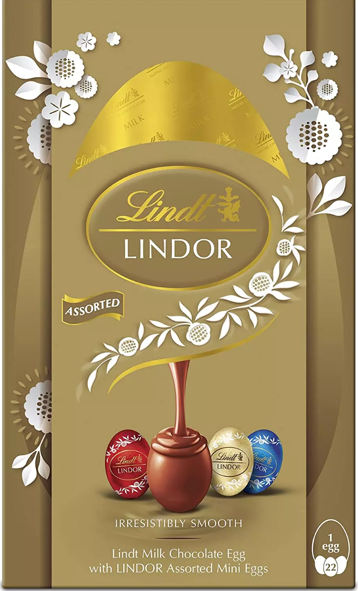 Пасхальний набір Lindt Lindor Assorted Chocolate Easter Egg Medium 215г