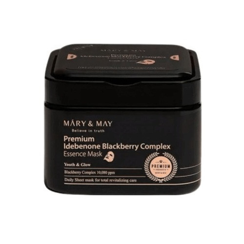 Mary&May Premium Idebenon Blackberry Complex Essence Mask Тканинні маски з ідебеноном (20 шт)