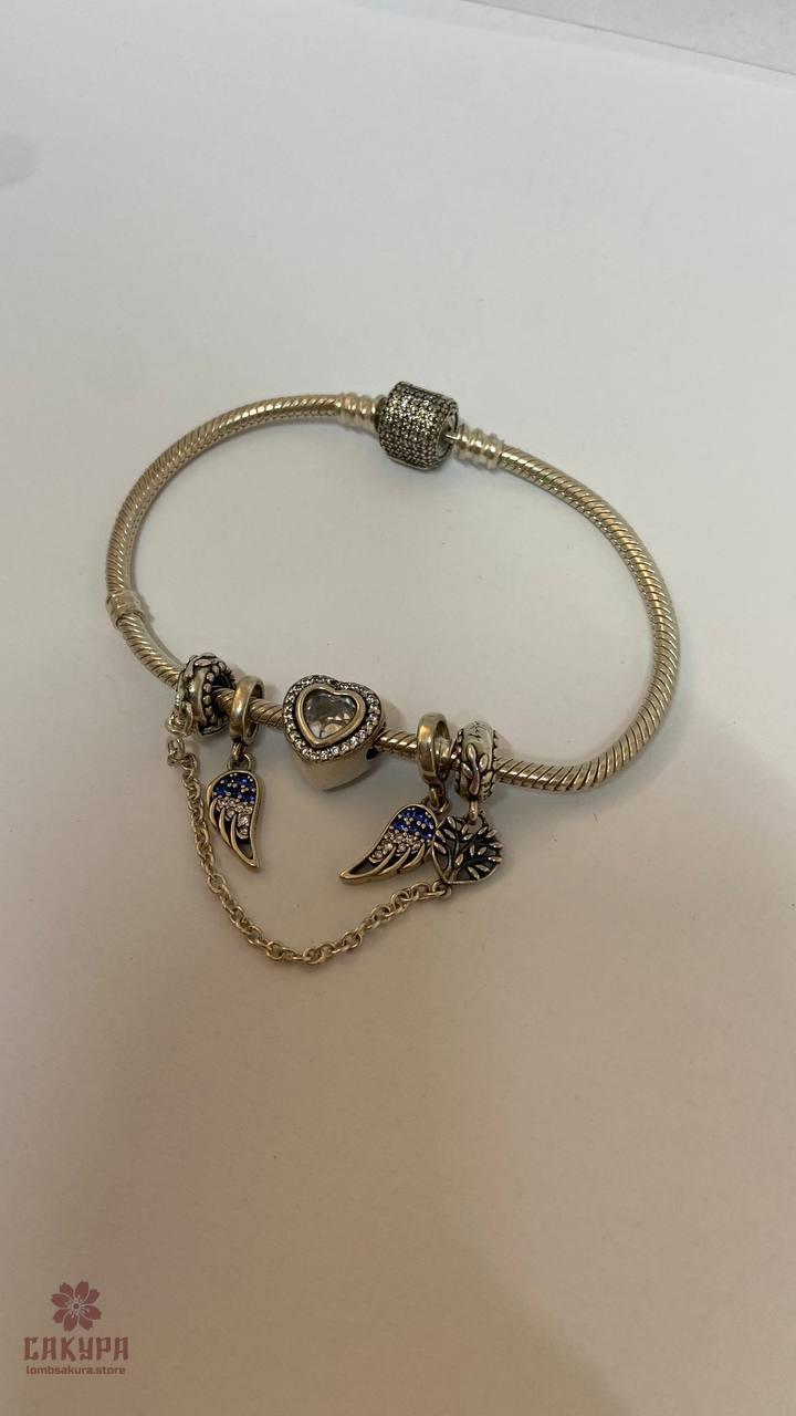 Срібний Браслет зі вставкою цирконій, фото 1