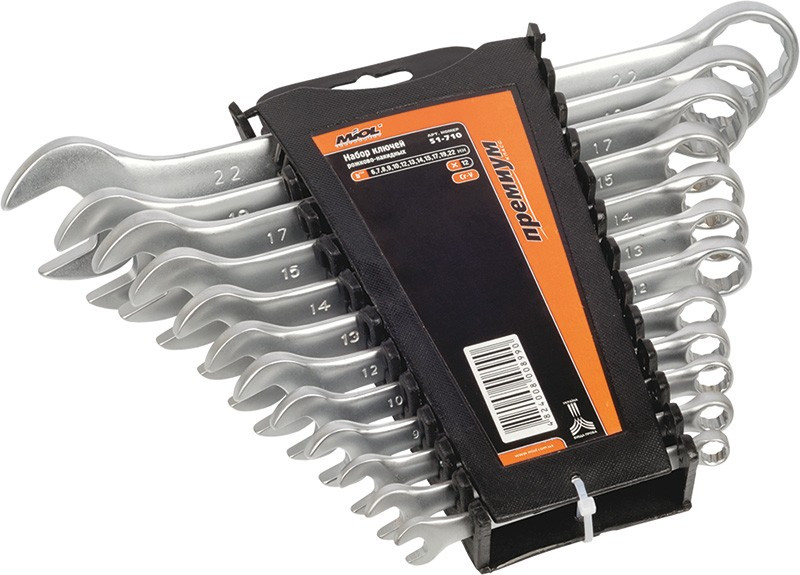Набір ключів рожково-накидних 15 од. MIOL 51-713, фото 1