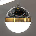 Підвісна світлодіодна люстра "кільця" 145 Вт з пультом колір каркасу білий D-3439-800+600+400WH, фото 4