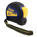 Рулетка вимірювальна 3м×16мм автостоп металеве полотно Kubis 05-01-1316, фото 3