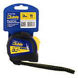Рулетка вимірювальна 3м×16мм автостоп металеве полотно Kubis 05-01-1316, фото 5
