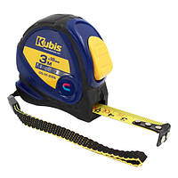 Рулетка вимірювальна 3м×16мм з магнітним наконечником металеве полотно Kubis 05-01-2316