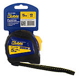 Рулетка вимірювальна 5м×19мм автостоп металеве полотно Kubis 05-01-1519, фото 5