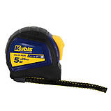 Рулетка вимірювальна 5м×25мм автостоп металеве полотно Kubis 05-01-1525, фото 2