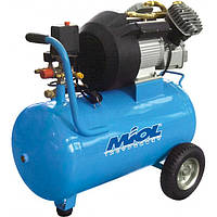 Компресор двоциліндровий (50 л, 365 л/хв) "Ураган" MIOL 81-180 масляний прямоприводний