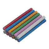 Клейові стрижні 7.2×100 мм 12 шт кольорові блискучі термоклей для пістолета Kubis 01-06-0715, фото 2