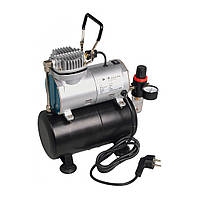 Міні компрессор безмасляний для аерографа поршневий MIOL 81-125 з ресівером