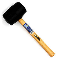 Киянка гумова 900 г, 72 мм дерев'яна ручка Kubis 02-02-4190 чорна