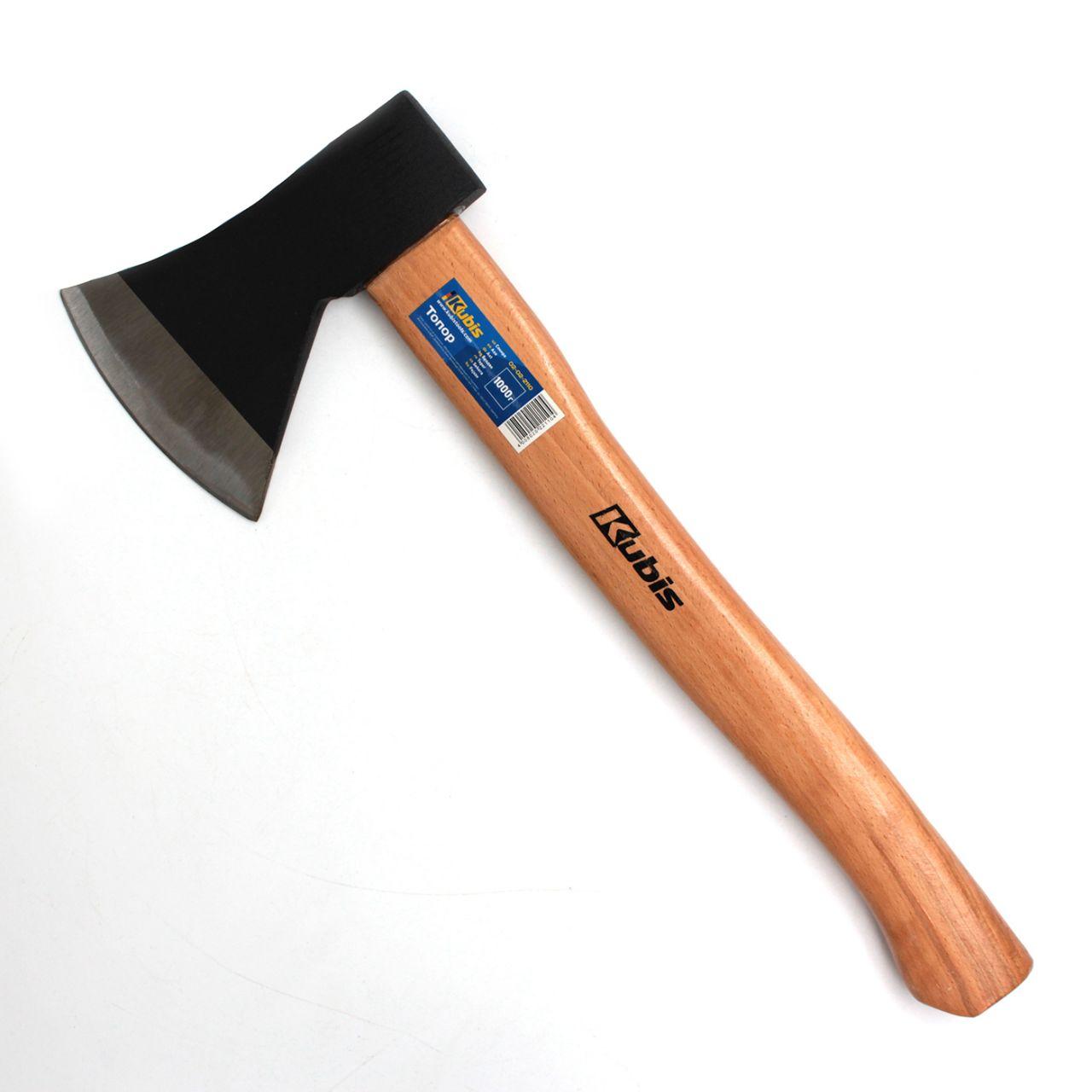Сокира 1000 грам з дерев'яною рукояткою Kubis 02-02-2110, фото 1