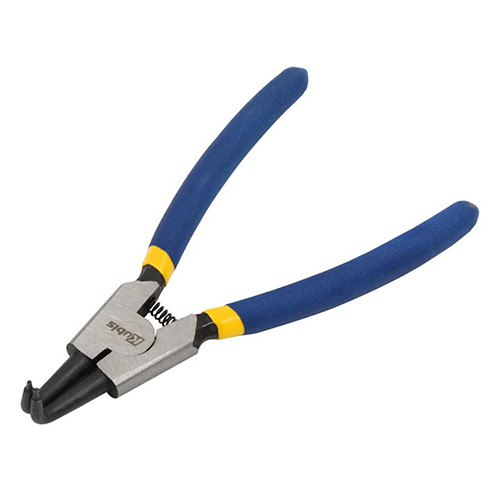 Щипці для стопорних кілець 160 мм C45 вигнуті на розтиск Kubis 02-03-3517, фото 1