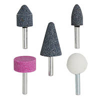Шліфувальні камені набір 5 шт, хвостовик 6 мм Kubis 07-01-9050