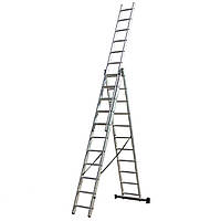 Алюмінієва драбина трисекційна 3×11 VMF EURO універсальна