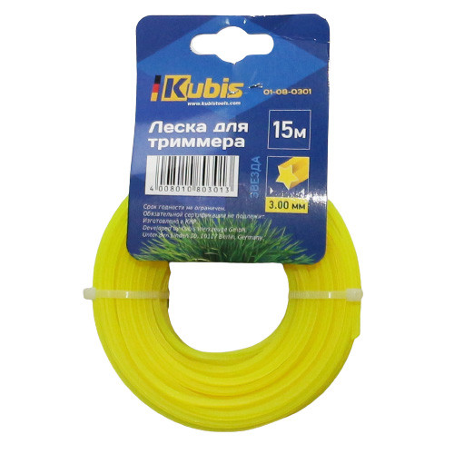 Жилка для тримера 3.0 мм 15 м зірка Kubis 01-08-0301, фото 1