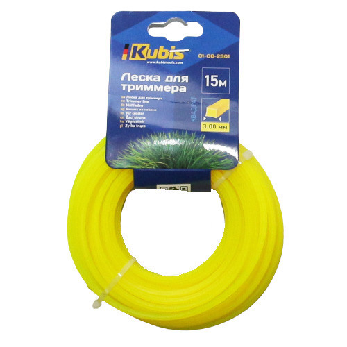 Жилка для тримера 3.0 мм 15 м квадрат Kubis 01-08-2301, фото 1