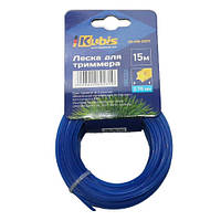 Жилка для тримера 2.7 мм 15 м зірка Kubis 01-08-0271
