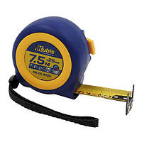 Рулетка вимірювальна 7.5м×25мм двостороння з магнітним наконечником автостоп Kubis 05-01-3725