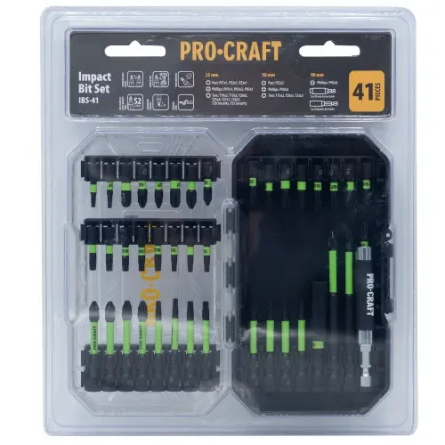 Набір біт 41 шт Procraft IBS-41 для шуруповерта в кейсі