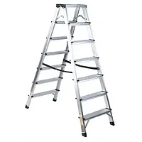 Драбина-стрем'янка алюмінієва 2×7 двостороння Procraft PLA2.2.1460