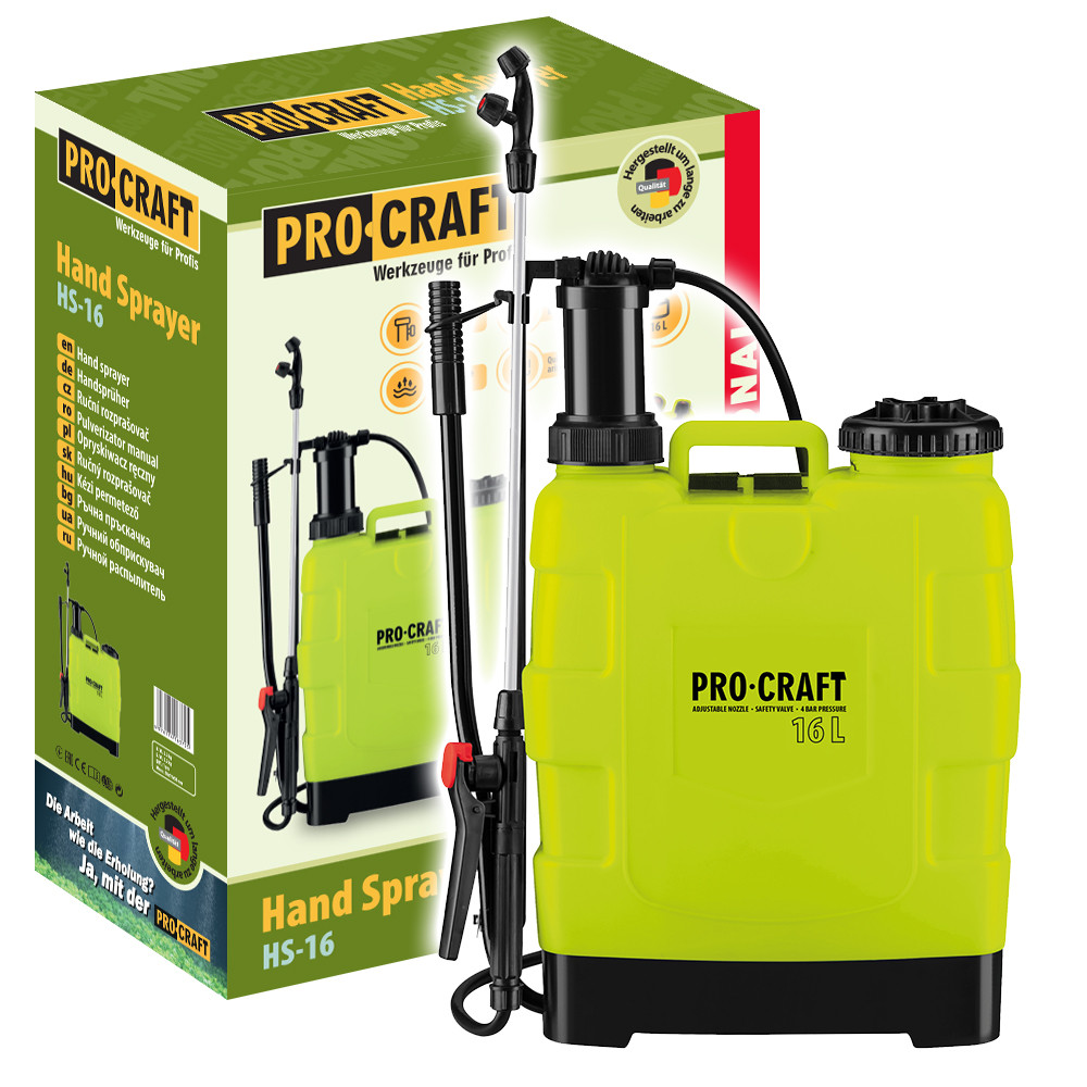 Обприскувач садовий 16 л Procraft HS-16 ручний обприскувач