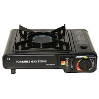 Портативна газова плита (туристична) керамічний нагрівач з адаптером в кейсі [Оригінал] польська