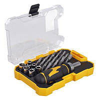 Реверсивна викрутка з комплектом насадок 23 шт MIOL 65-070