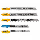 Пилки для лобзика 5 шт (дерево, ламінат, метал) Kubis 07-07-0002, фото 2