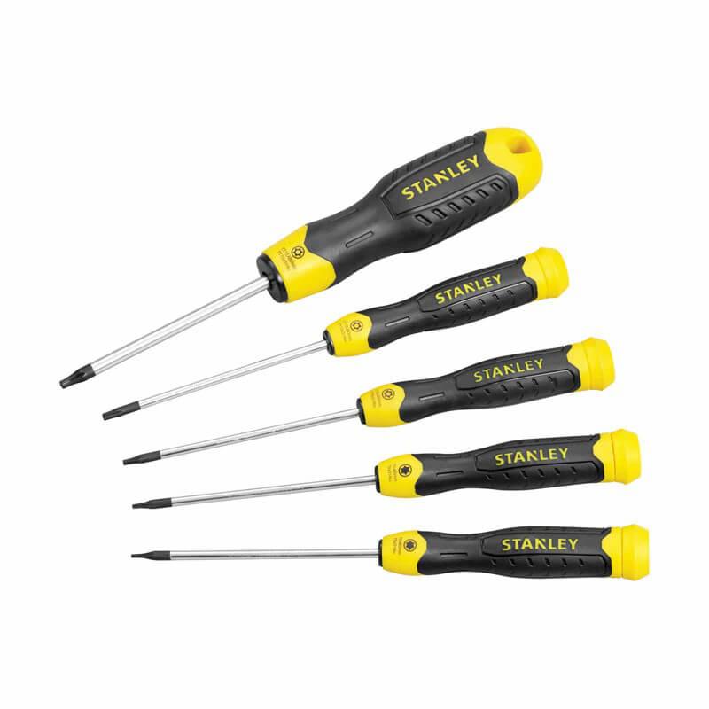 Набір викруток Torx 5 шт Stanley STHT2-65155 CushionGrip з магнітним наконечником