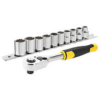 Набір торцевих насадок 11 шт, 3/8" з тріскачкою Stanley STMT82670-0