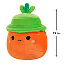 М'яка іграшка Squishmallows - Морквина Кароліна в капелюсі (19 cm) SQER01214, фото 2