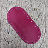 Денце для в'язаних сумок. Фуксия, фото 2