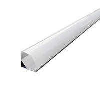 Профіль кутовий накладний LIGHT SET для LED стрічки AL LED PROF CORN 160 2 м/пач. SET SILVER