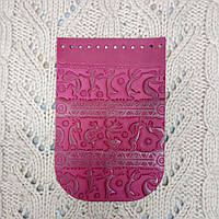 Клапан для міні сумки 12*18 "Кокопеллі".Фуксія