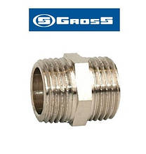 Ніпель 1-1/2" ЗЗ нікельований Gross SF