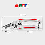 Секатор садовий площинний Sagawata, 190 мм із високовуглецевої легованої сталі, фото 9