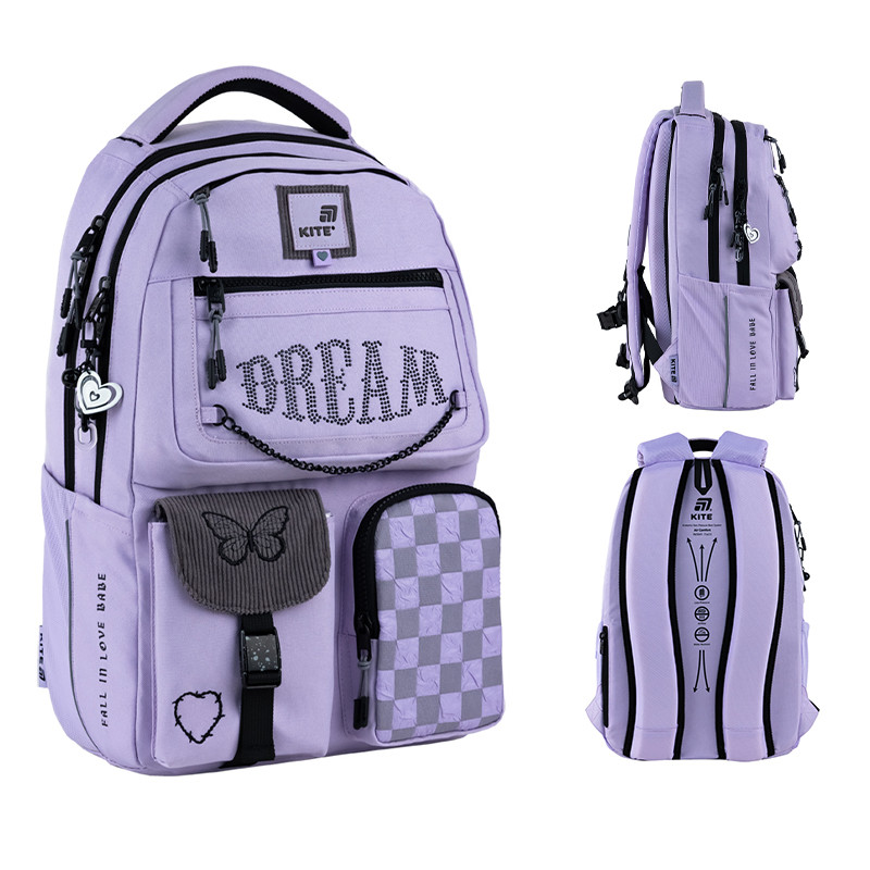 Рюкзак Kite Education teens 2587M-3, 42x29x17 см, 17 л, 130-145 см