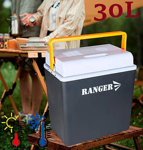 Автохолодильник Ranger Cool 30 л (220V, 12V, USB) | Охолодження/нагрів, портативний, економний, для подорожей і пікніків