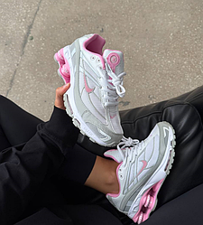 Жіночі кросівки Nike Supreme Shox Ride 2 White Pink Найк Суприм білі з рожевим для дівчат модні
