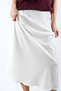 Спідниця міді в білизняному стилі молочна  81009 (2000000144153), фото 3