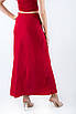 Спідниця міді в білизняному стилі червона 81009 (2000000144191), фото 3