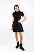 Плаття міні з ґудзиками ззаду чорне 83088 (2000000144313), фото 3