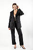 Костюм з піджаком на завʼязках та штанами чорний 40040 (2000000144771), фото 6