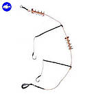 Готова снасть «Вбивця карася з відведенням» (2 відведення, вантаж «Крапля» 10g, 20g, 30g, 35g, 45g, 60g, 80g)