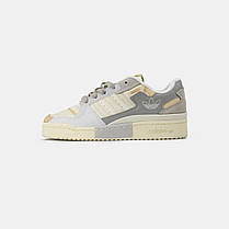 Жіночі Кросівки Adidas Forum Exhibit Low Grey Beige / Адідас Форум Ексхібіт Низькі Сірі з Бежевим, фото 3