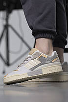 Жіночі Кросівки Adidas Forum Exhibit Low Grey Beige / Адідас Форум Ексхібіт Низькі Сірі з Бежевим, фото 3