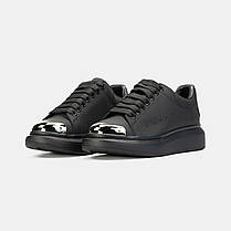 Жіночі Кросівки Alexander McQueen Metal Black / Александр Макквін Метал Чорні, фото 4